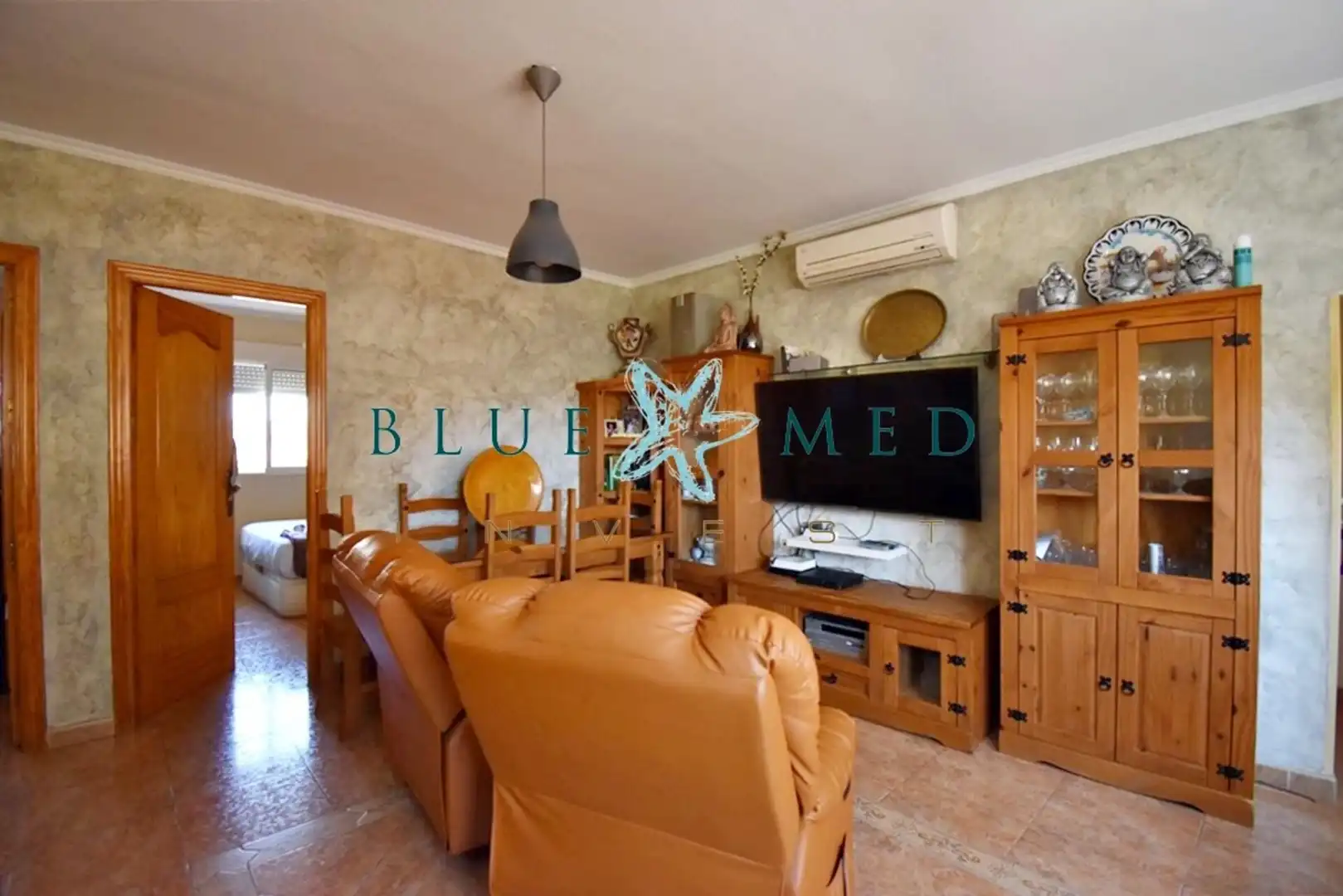 Sala de estar de Ático en venta en Mazarrón con Aire acondicionado, Calefacción y Terraza