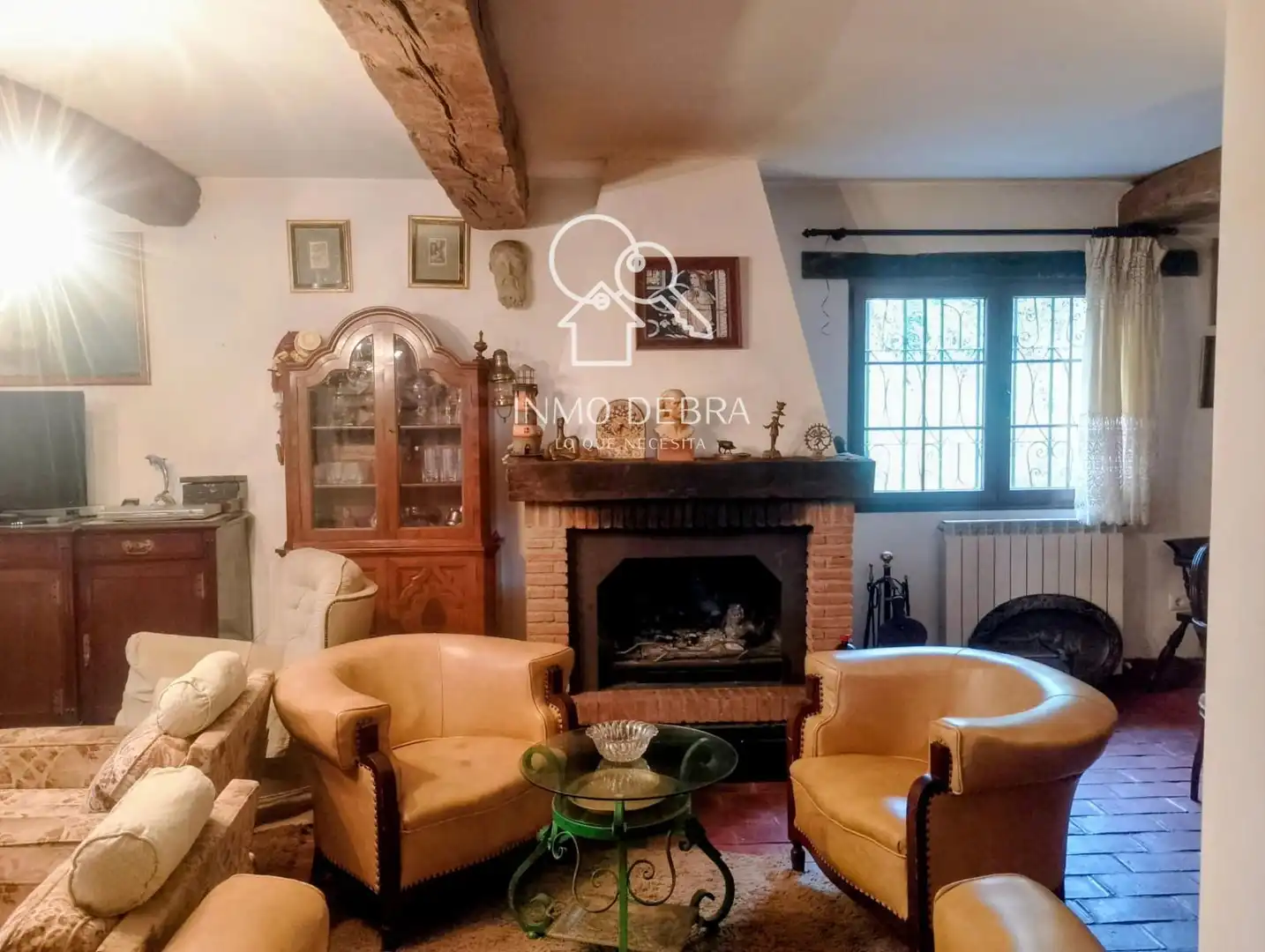 Wohnzimmer von Einfamilien-Reihenhaus zum Verkauf in Cudillero mit Heizung, Privatgarten und Terrasse