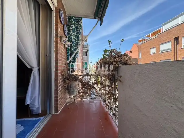 Balcony of Flat for sale in Madrid  with Parquet flooring and Terrace
