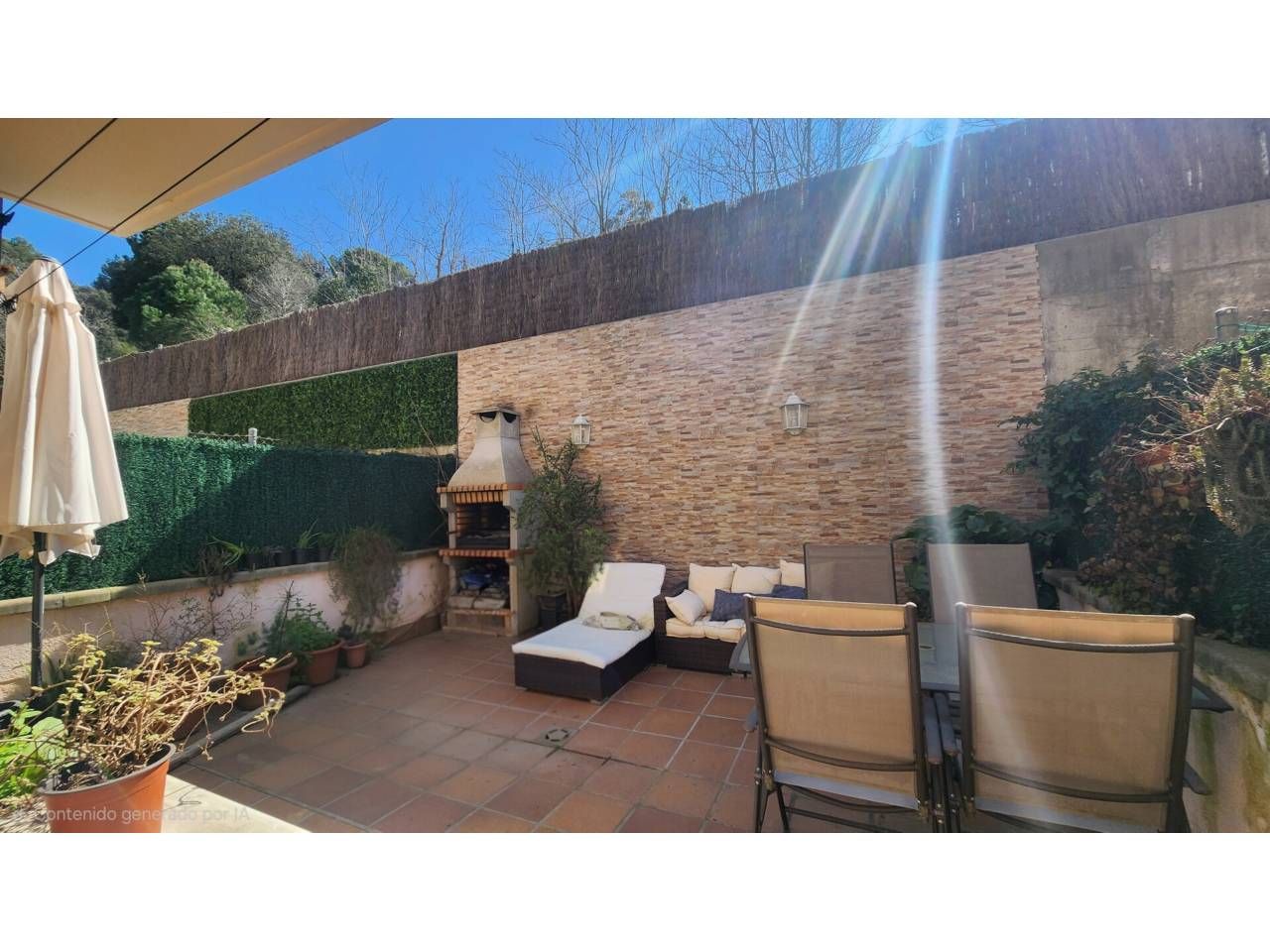 Terraza de Casa adosada en venta en Terrassa con Aire acondicionado, Calefacción y Piscina