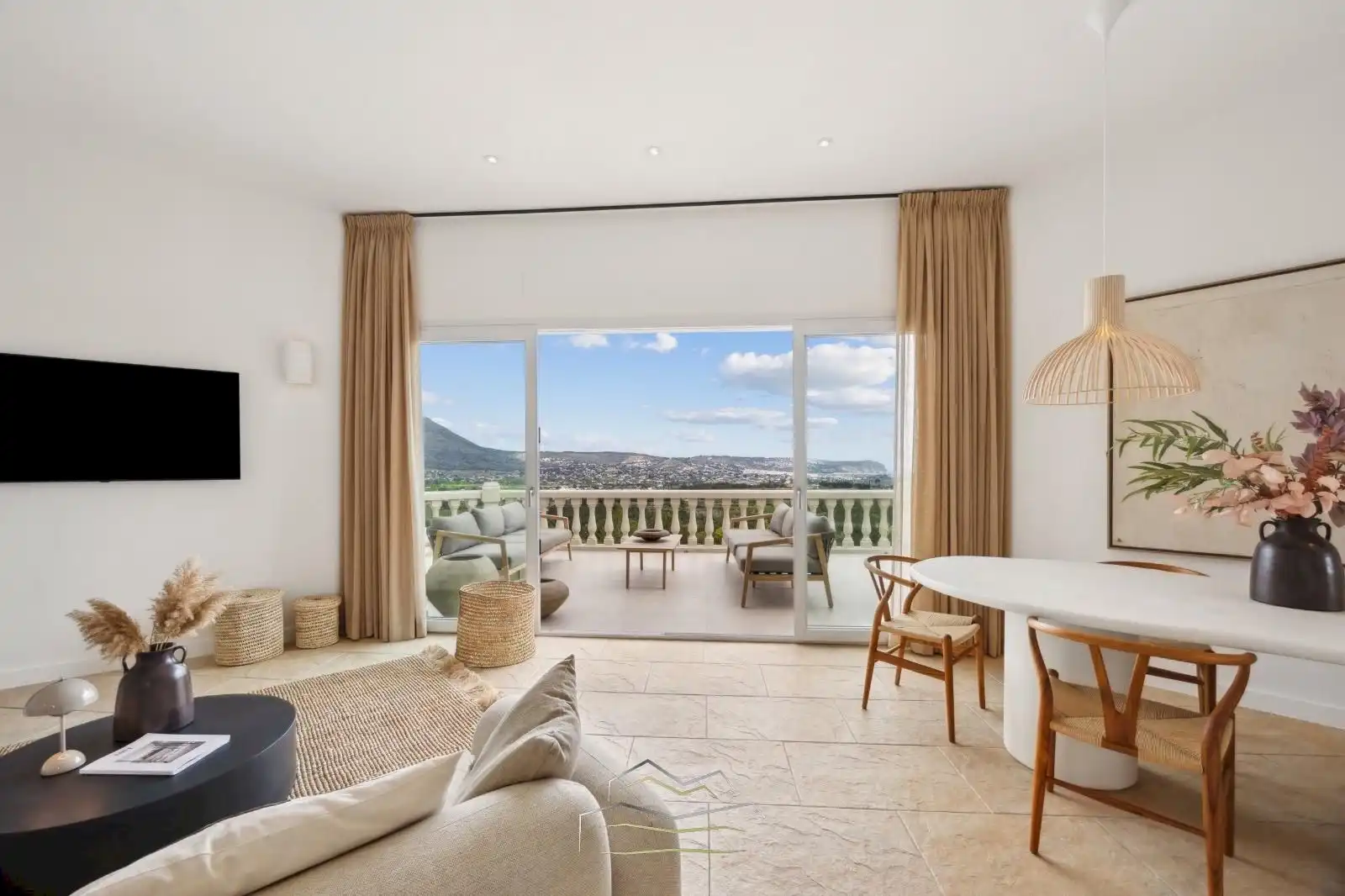 Sala de estar de Casa o chalet en venta en Jávea / Xàbia con Aire acondicionado, Calefacción y Jardín privado