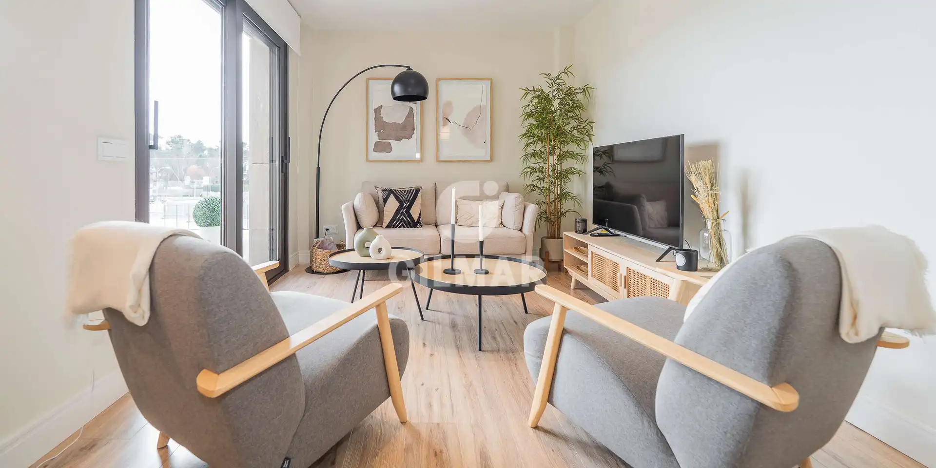 Sala de estar de Ático en venta en Madrid con Calefacción, Jardín privado y Trastero