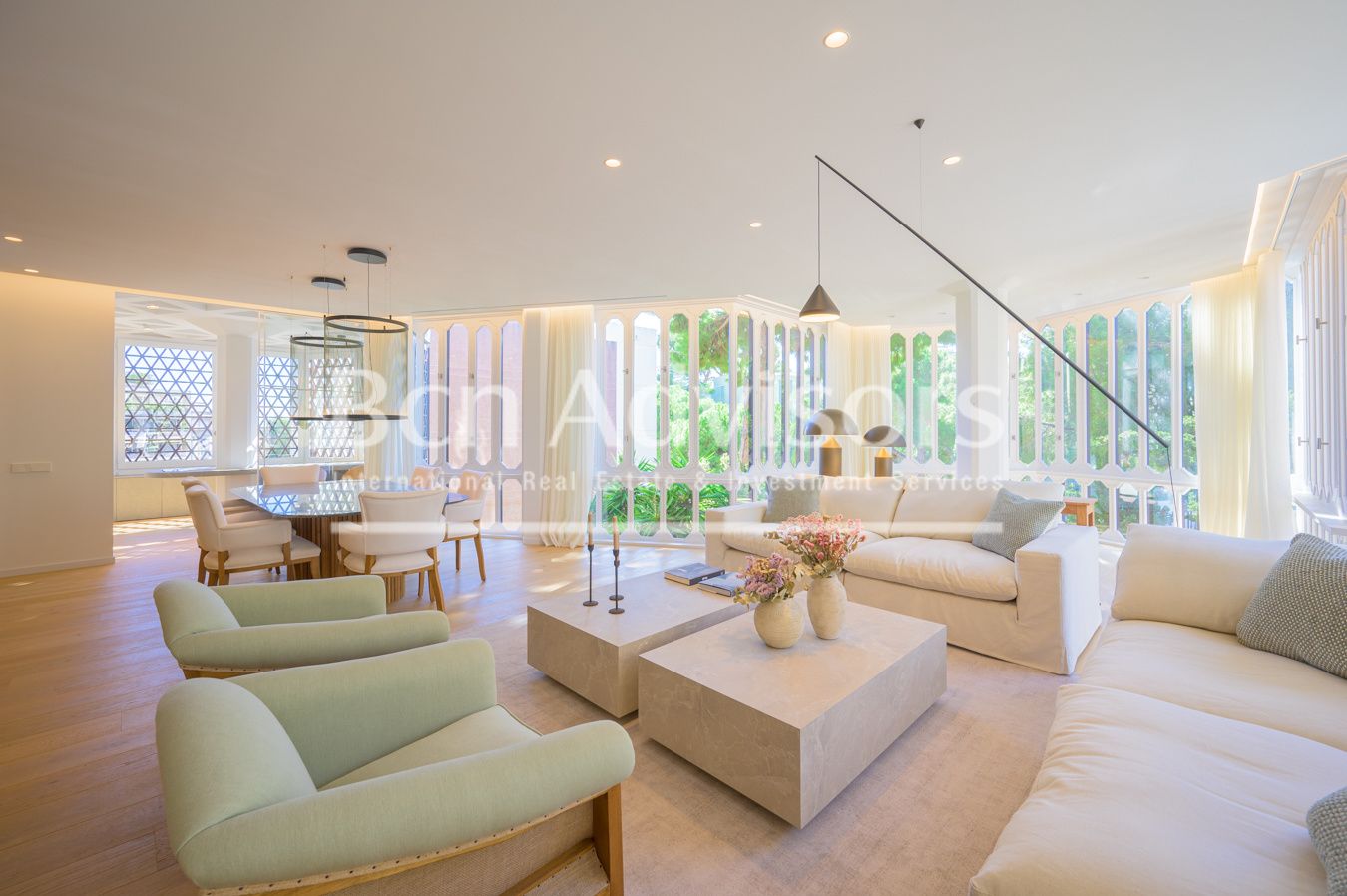 Sala de estar de Piso en venta en  Barcelona Capital con Aire acondicionado, Calefacción y Jardín privado