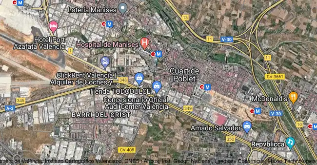 Vista exterior de Piso en venta en Quart de Poblet, Valencia
