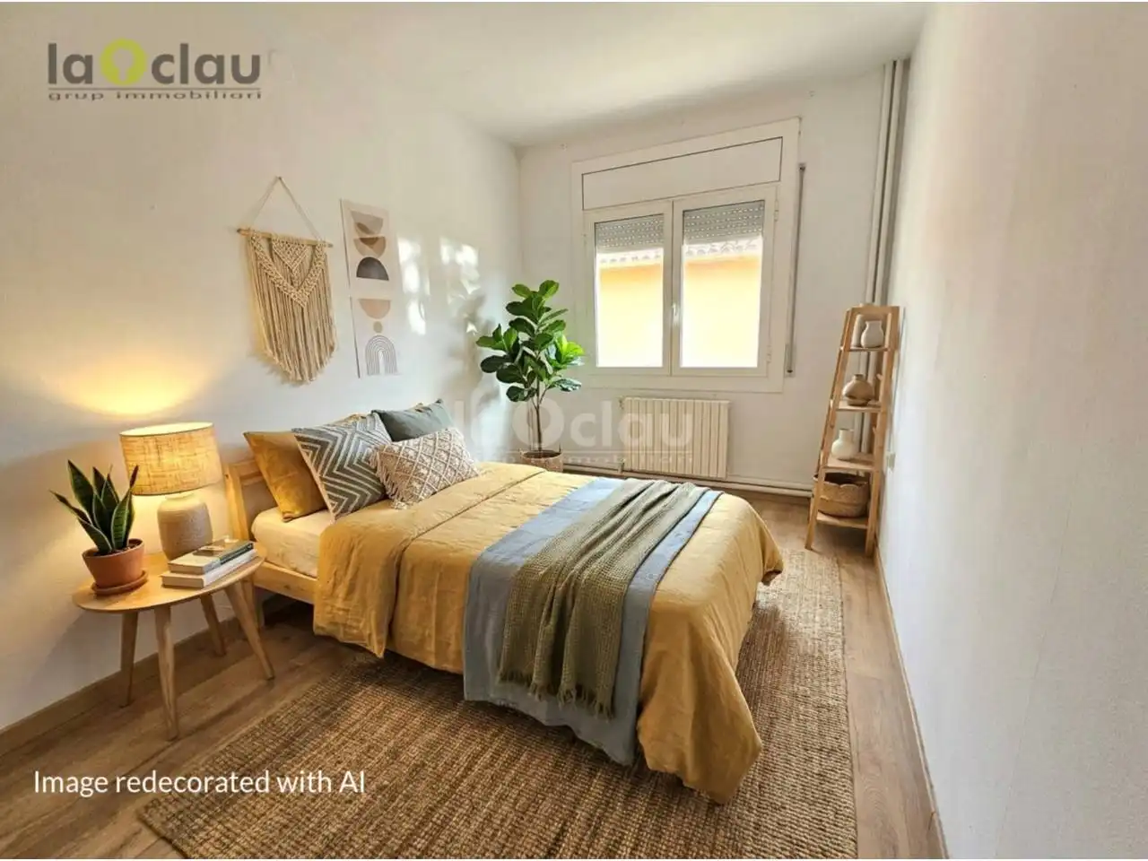 Schlafzimmer von Wohnung zum Verkauf in Tona mit Heizung, Parkett und Terrasse