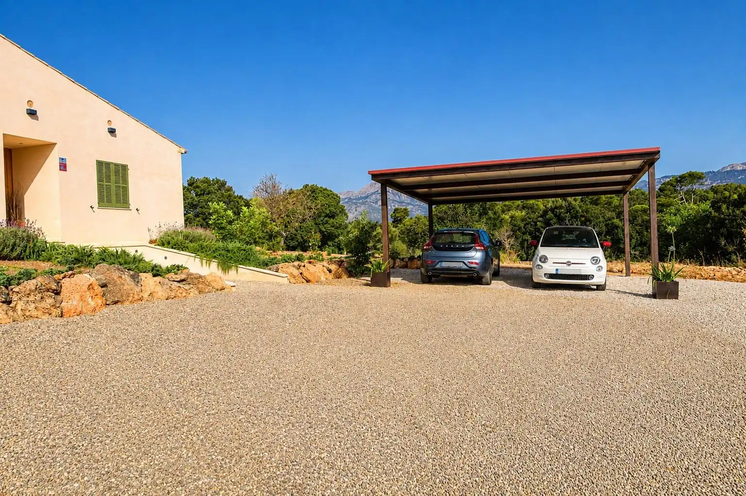 Parkplatz von Country house zur Miete in Búger mit Klimaanlage, Heizung und Privatgarten