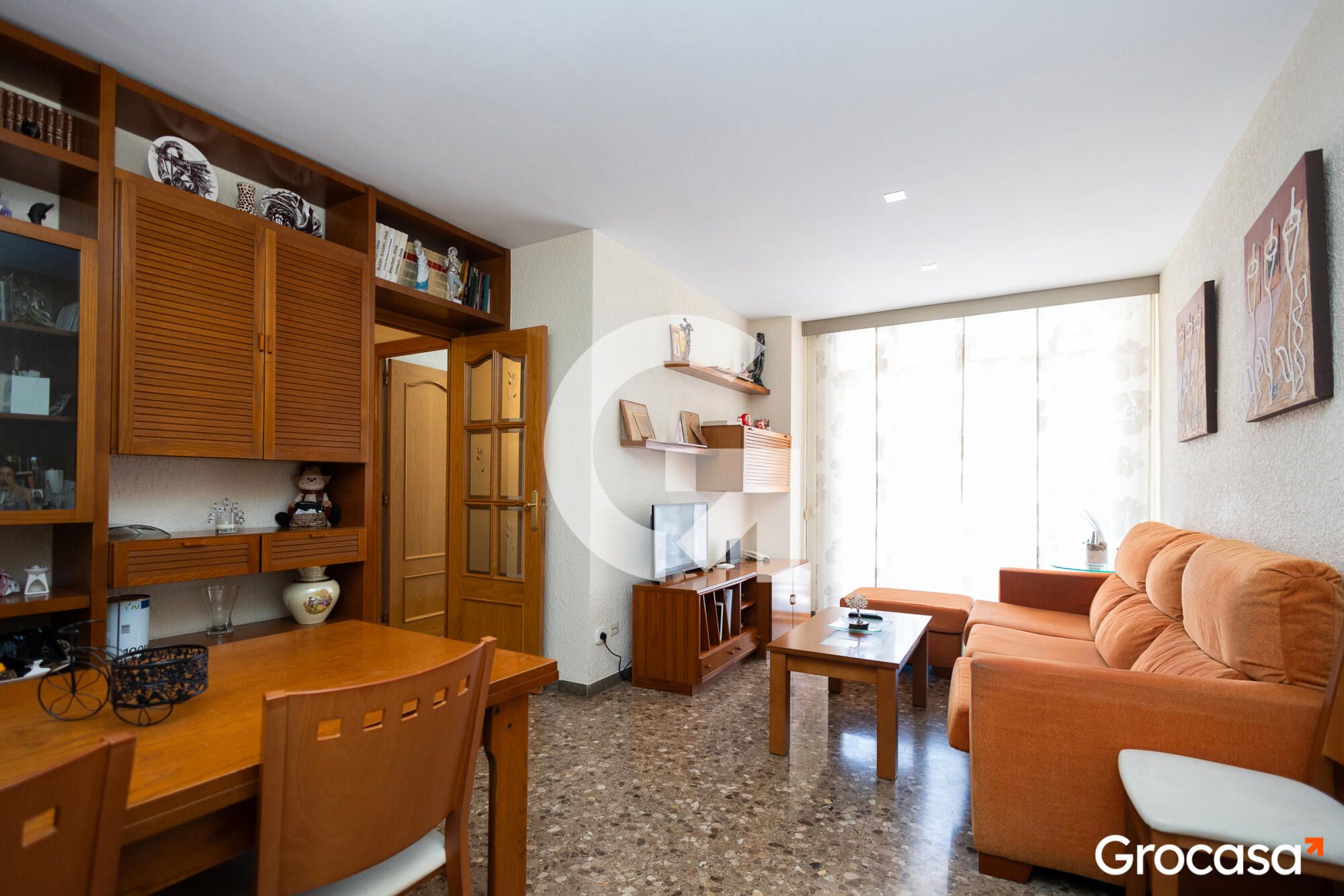 Living room of Flat for sale in Gavà  with Heating, TV and Balcony