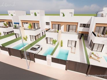 Maison mitoyenne avec piscine à vendre à Santiago de la Ribera