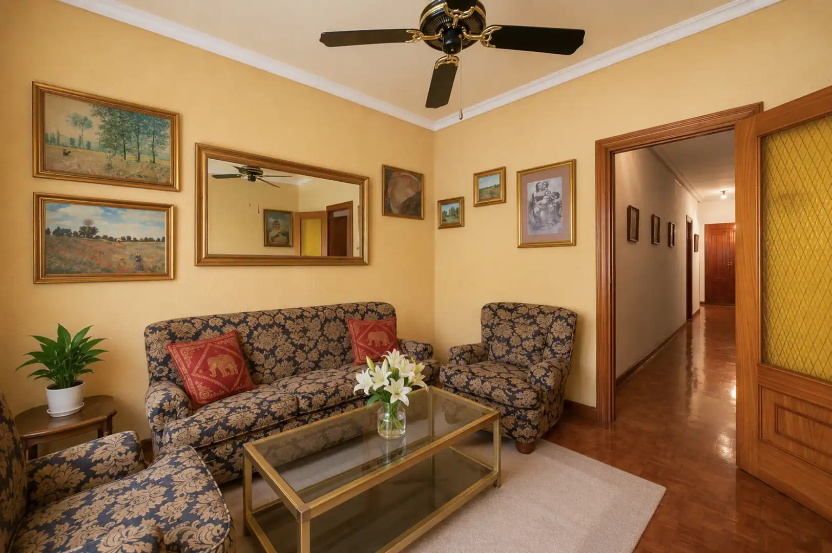 Wohnzimmer von Wohnung zum Verkauf in Madrid mit Klimaanlage und Heizung