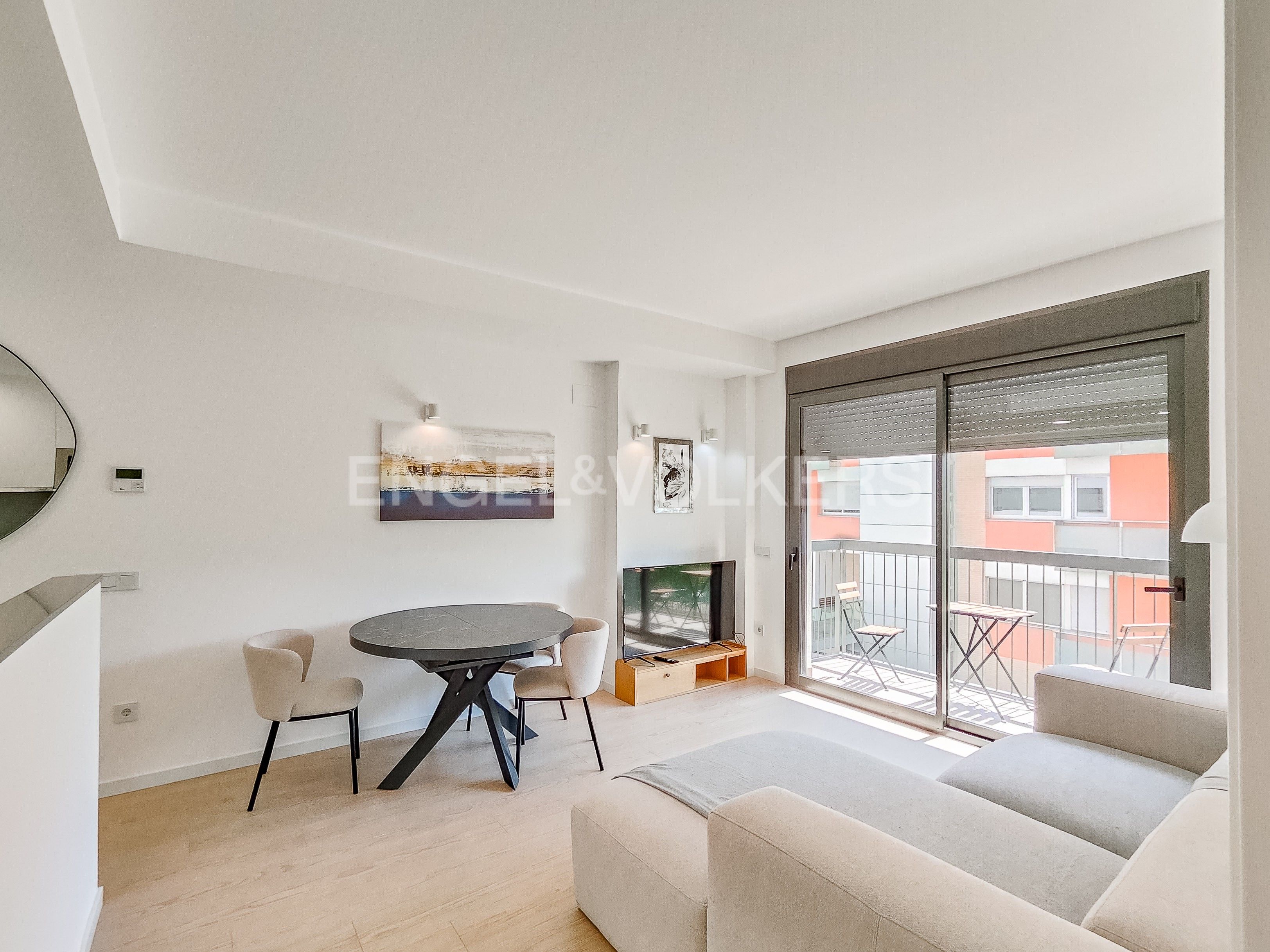 Sala d'estar de Apartament en venda en Sant Adrià de Besòs amb Aire condicionat, Calefacció i Parquet