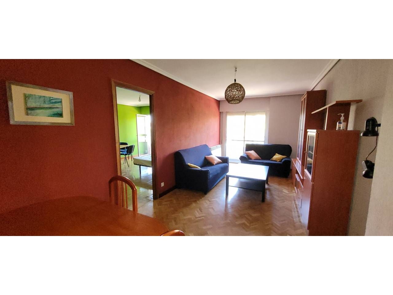 Living room of Flat to rent in Palencia Capital  with Heating, Parquet flooring and Terrace