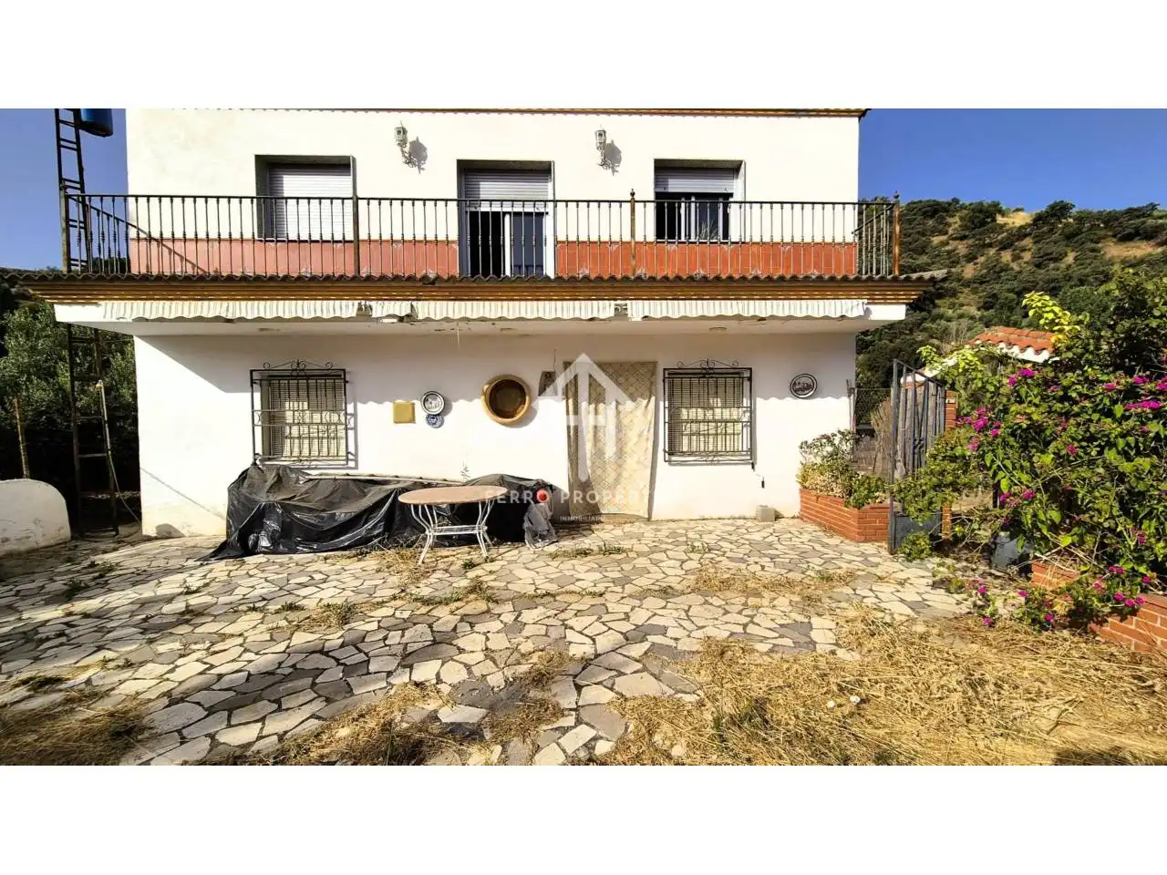 Vista exterior de Casa o xalet en venda en Algarinejo amb Jardí privat, Terrassa i Moblat