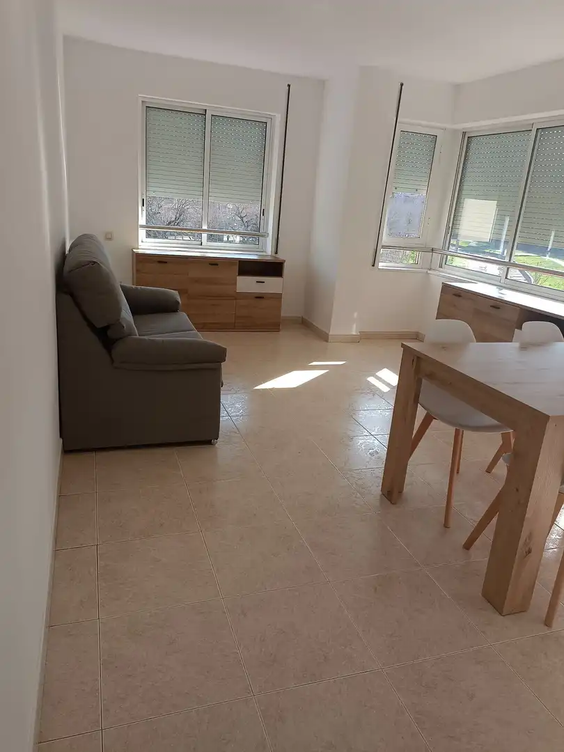 Sala d'estar de Pis de lloguer en Girona Capital amb Calefacció i Moblat