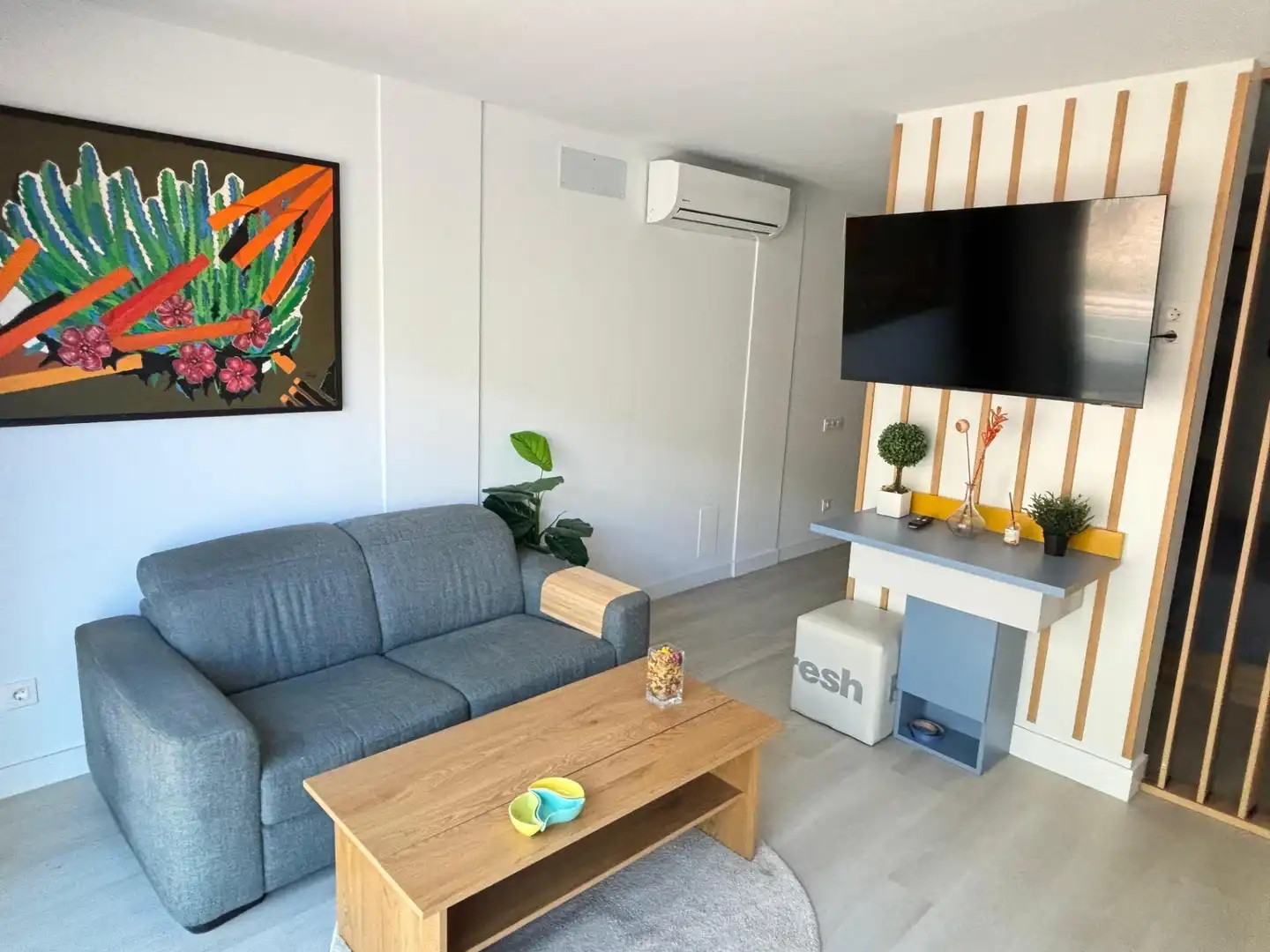 Sala de estar de Estudio de alquiler en Mogán