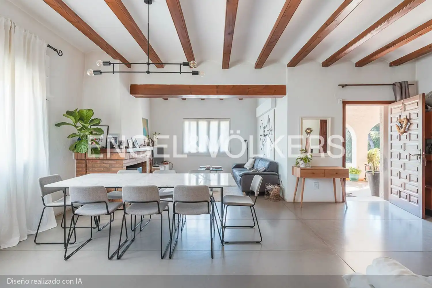 Comedor de Casa o chalet en venta en La Font d'en Carròs con Aire acondicionado, Calefacción y Jardín privado