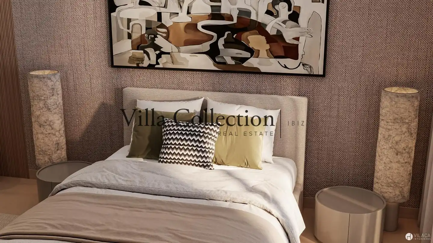 Bedroom of Houses for sale in Santa Eulària des Riu  with Air Conditioner, Heating and Terrace