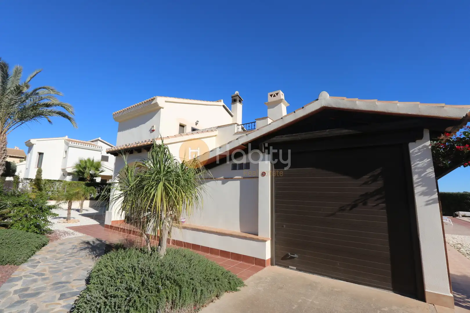 Vista exterior de Casa o chalet en venta en Fuente Álamo de Murcia con Aire acondicionado, Calefacción y Jardín privado