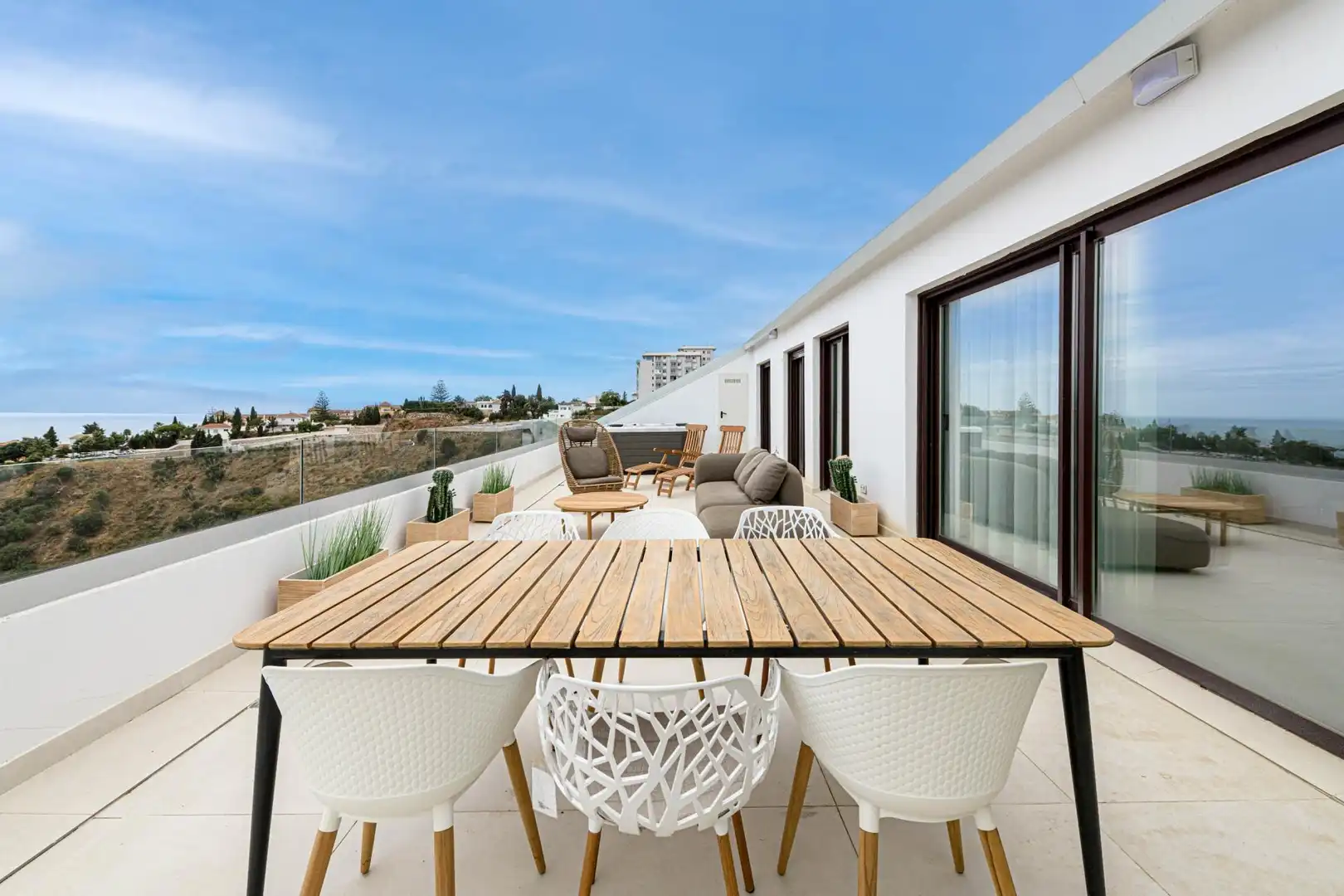 Terrasse von Dachboden zum Verkauf in Fuengirola mit Gemeinschaftspool