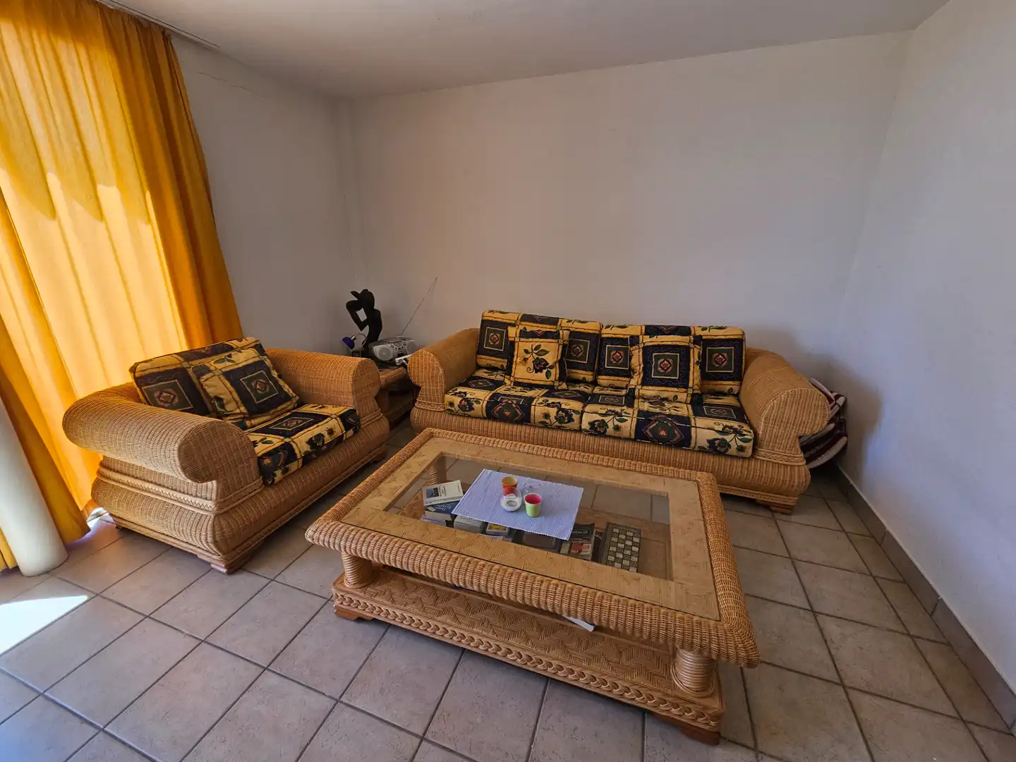 Sala de estar de Apartamento en venta en Pájara con Terraza, Amueblado y Piscina comunitaria