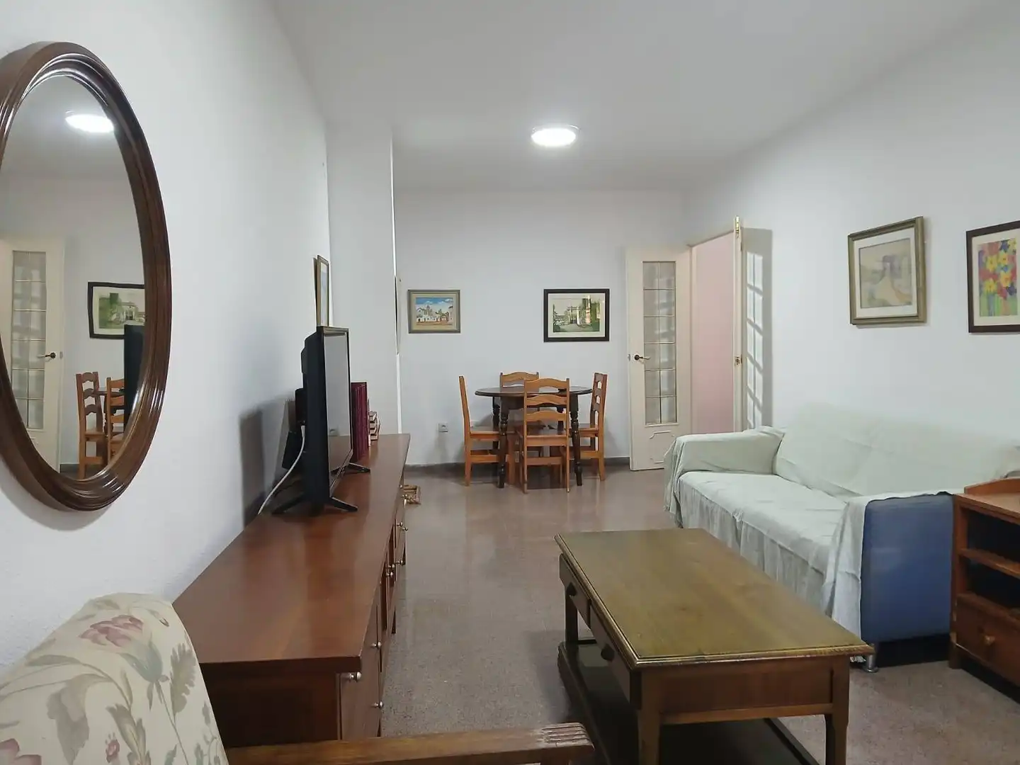 Living room of Flat for rent in Cartagena  with Air Conditioner, Heating and Furnished