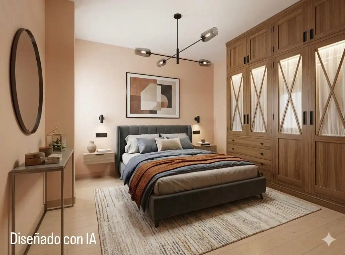 Habitación de Casa adosada en venta en Bormujos con Alarma