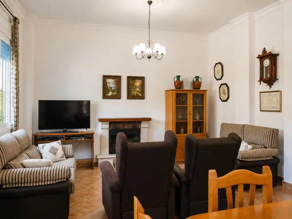 Sala de estar de Casa o chalet en venta en Hinojos con Aire acondicionado, Jardín privado y Terraza