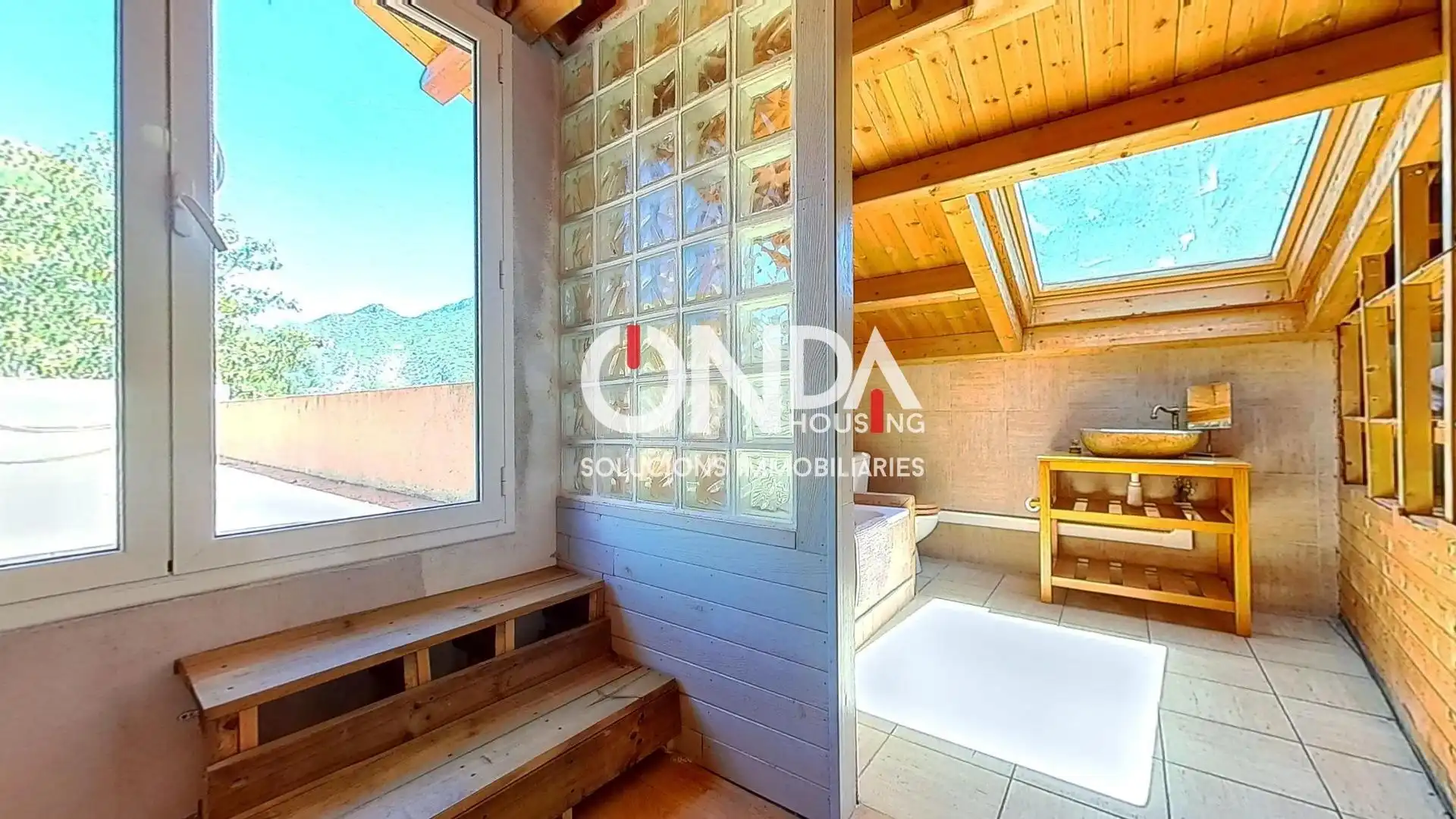 Balcony of Houses for sale in Camarasa  with Heating, Private garden and Parquet flooring
