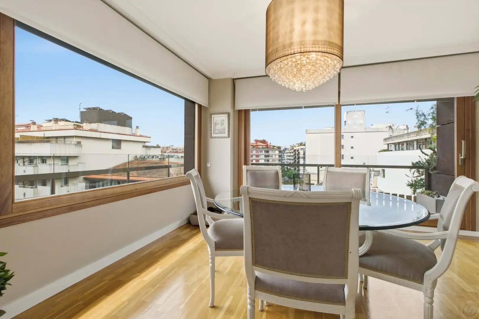Dining room of Duplexes for sale in Girona  with Air Conditioner, Heating and Terrace