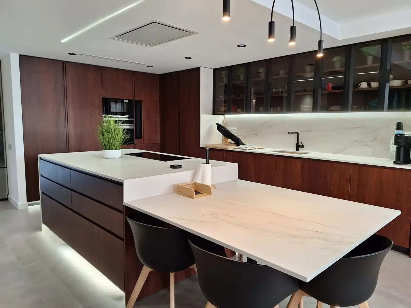Cocina de Casa adosada en venta en Algemesí con Aire acondicionado, Calefacción y Jardín privado