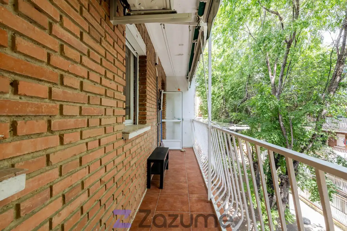 Terraza de Piso de alquiler en Alcalá de Henares con Aire acondicionado, Parquet y Terraza