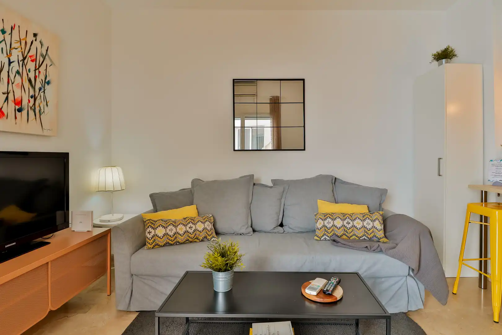 Sala d'estar de Apartament per a compartir en Málaga amb Aire condicionat, Calefacció i Moblat