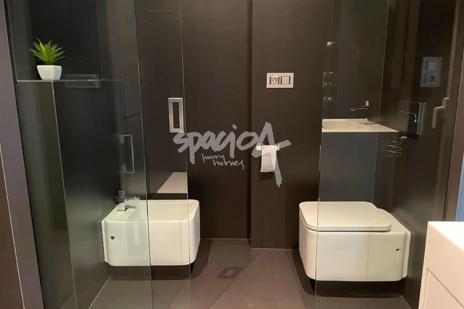 Baño de Casa o chalet en venta en Sarria con Aire acondicionado, Jardín privado y Terraza