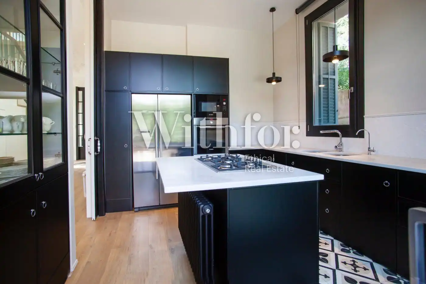 Kitchen of Houses for rent in Barcelona  with Air Conditioner, Heating and Private garden