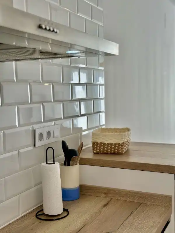 Küche von Wohnungen zum Verkauf in Santa Pola mit Klimaanlage, Abstellraum und Schwimmbad