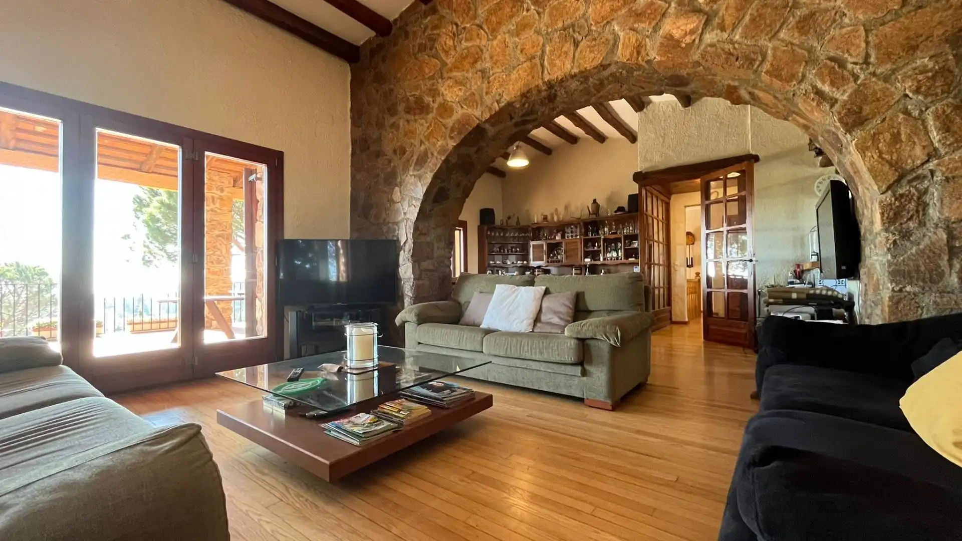 Sala d'estar de Casa o xalet en venda en Arbúcies amb Calefacció i Jardí privat