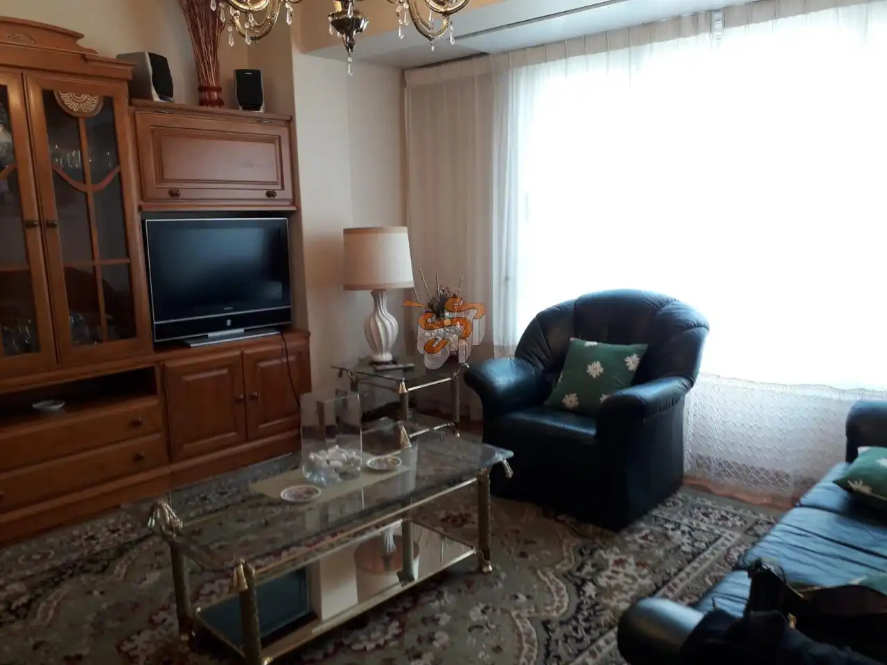 Wohnzimmer von Wohnung zur Miete in Ferrol mit Terrasse und Möbliert