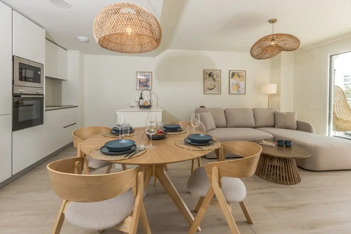 Dining room of Apartments for rent in Jávea / Xàbia  with Air Conditioner, Storage room and Sauna