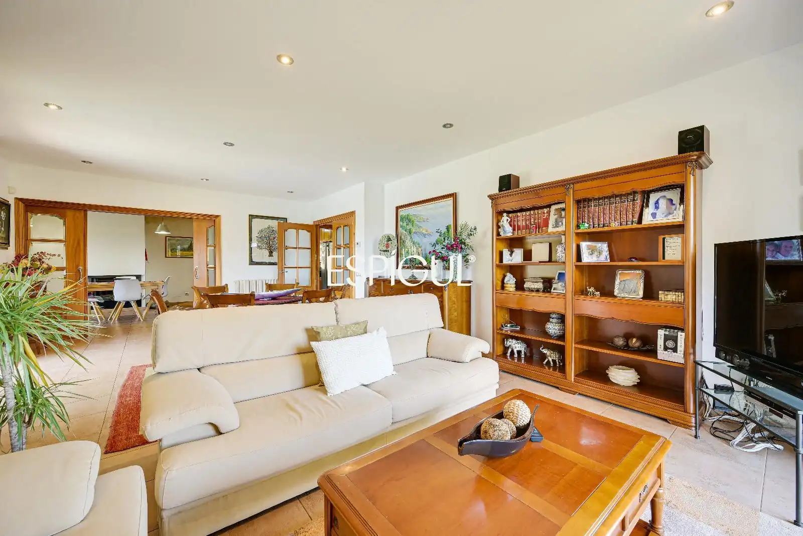 Sala de estar de Casa o chalet en venta en Mont-ras con Aire acondicionado, Calefacción y Parquet