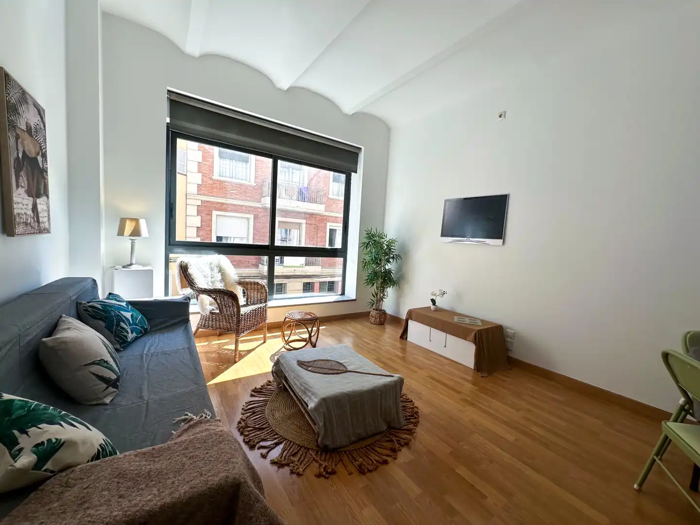 Sala de estar de Apartamento en venta en Barcelona con Aire acondicionado, Calefacción y Parquet