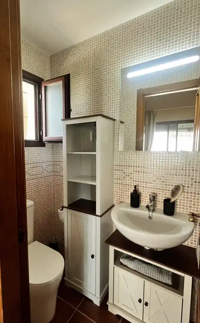 Bany de Casa o xalet en venda en El Ronquillo amb Aire condicionat i Piscina