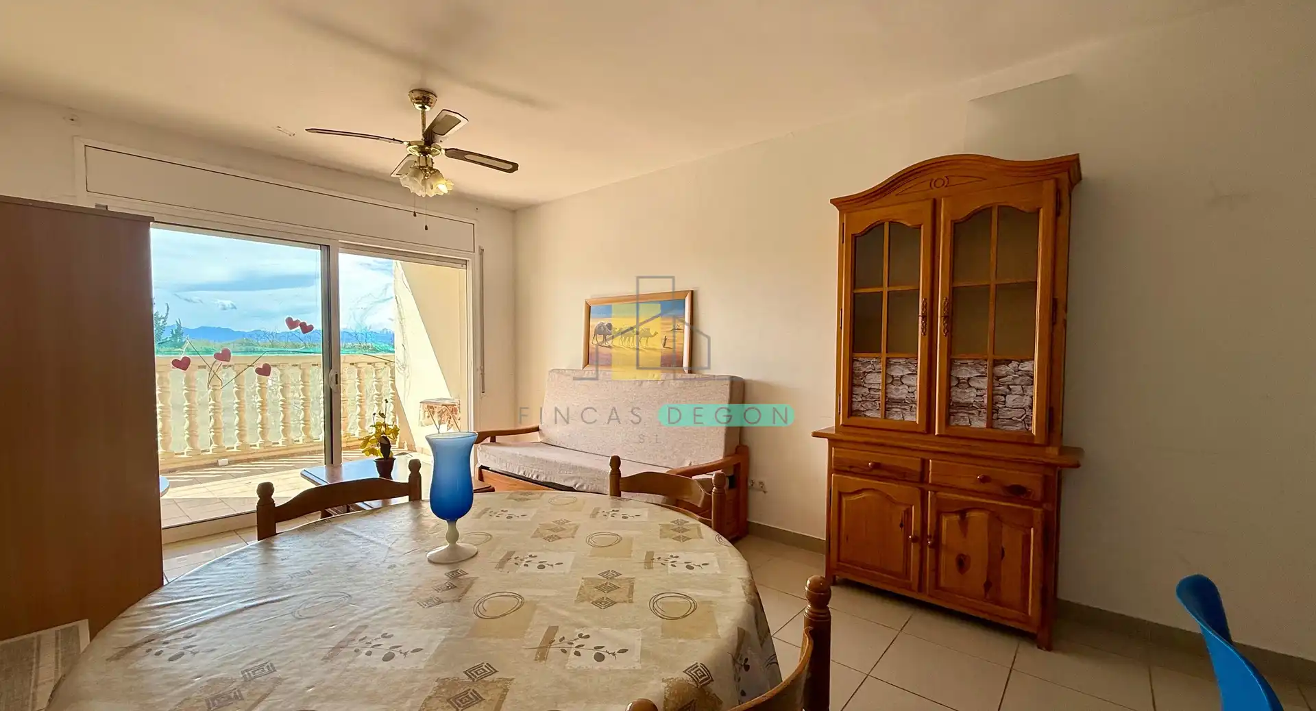 Comedor de Apartamento en venta en Empuriabrava con Calefacción, Terraza y Amueblado