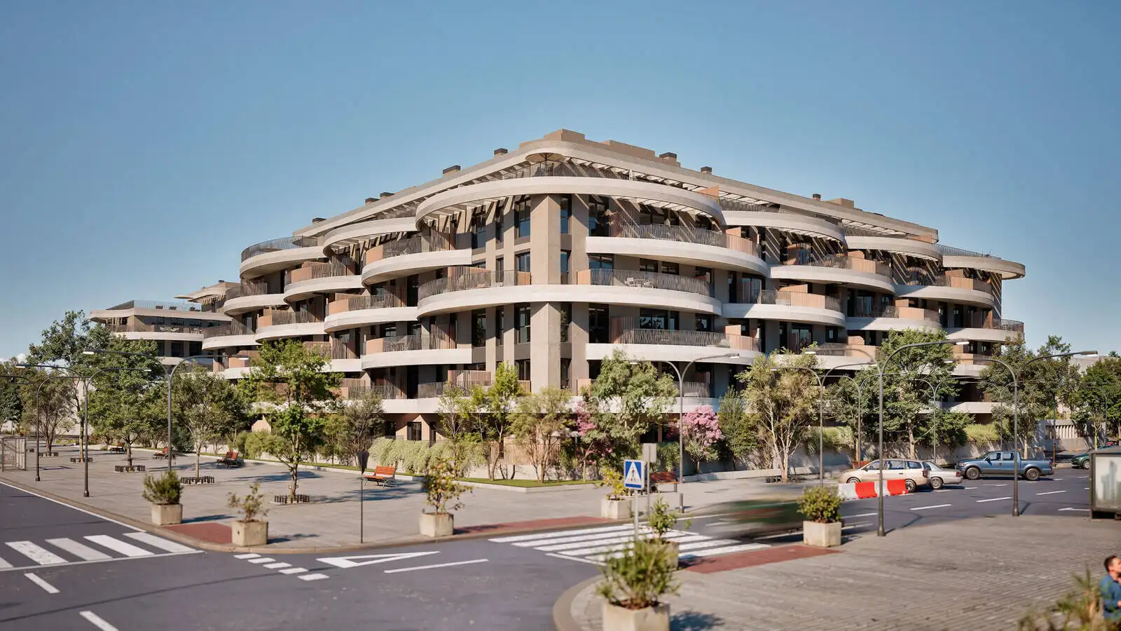 Außenansicht von Wohnungen zum Verkauf in Málaga mit Klimaanlage, Terrasse und Abstellraum