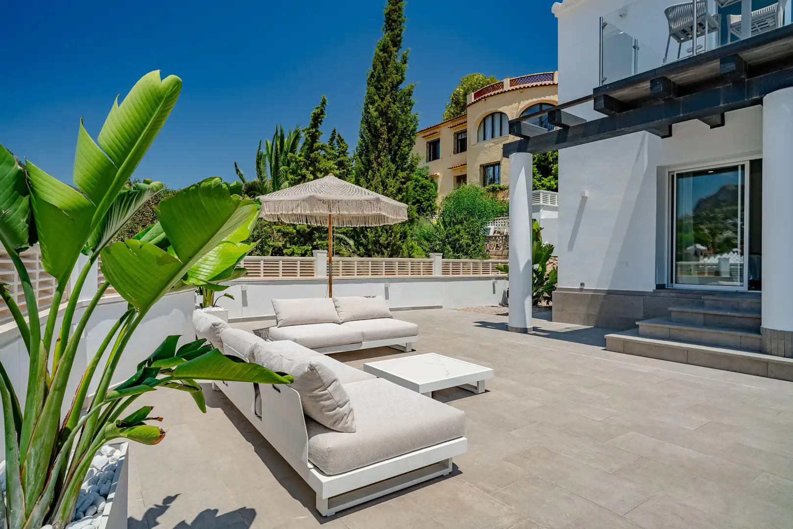 Terrassa de Apartament en venda en Calpe / Calp amb Aire condicionat, Jardí privat i Traster