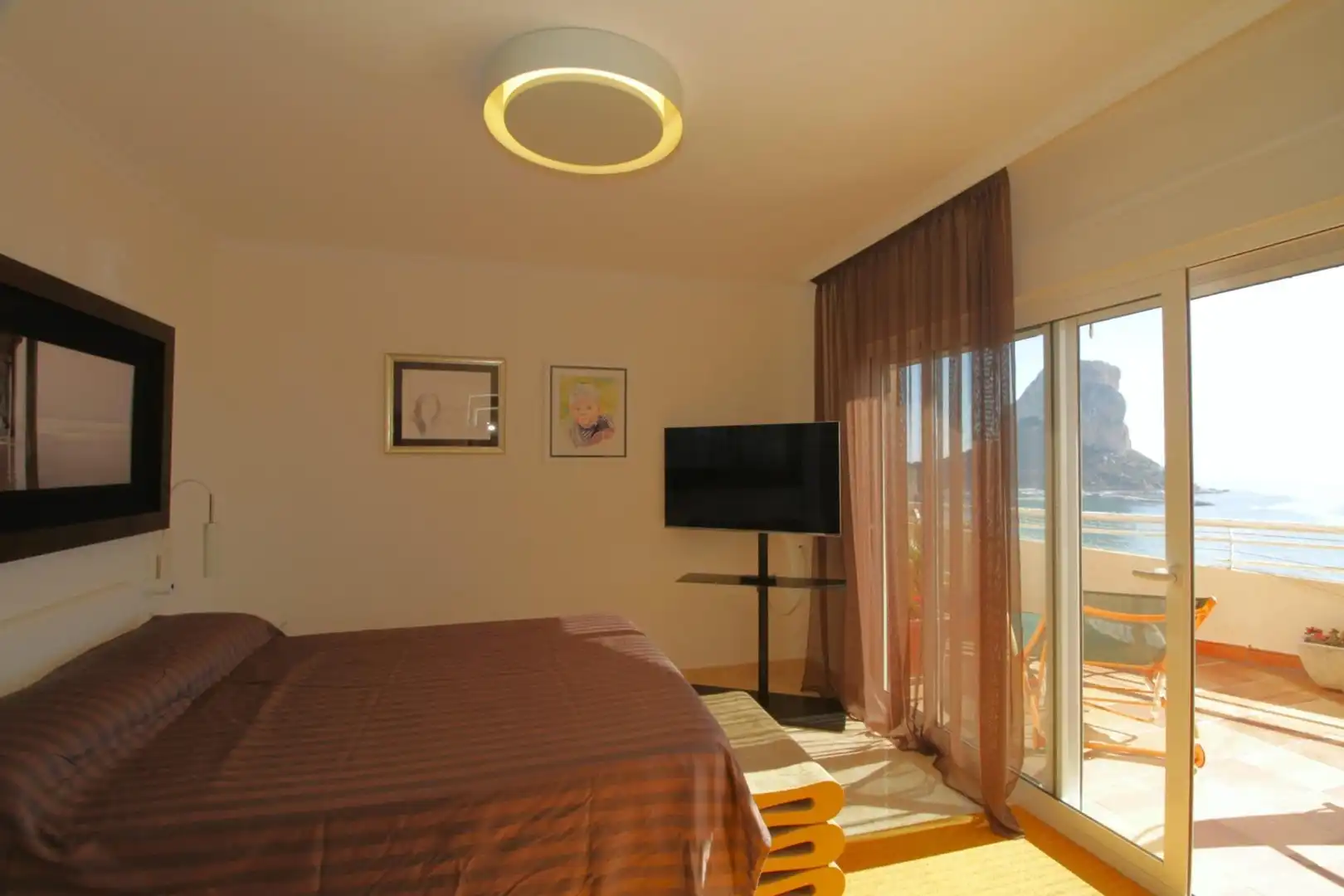 Bedroom of Apartments for sale in Calpe / Calp  with Air Conditioner, Heating and Private garden