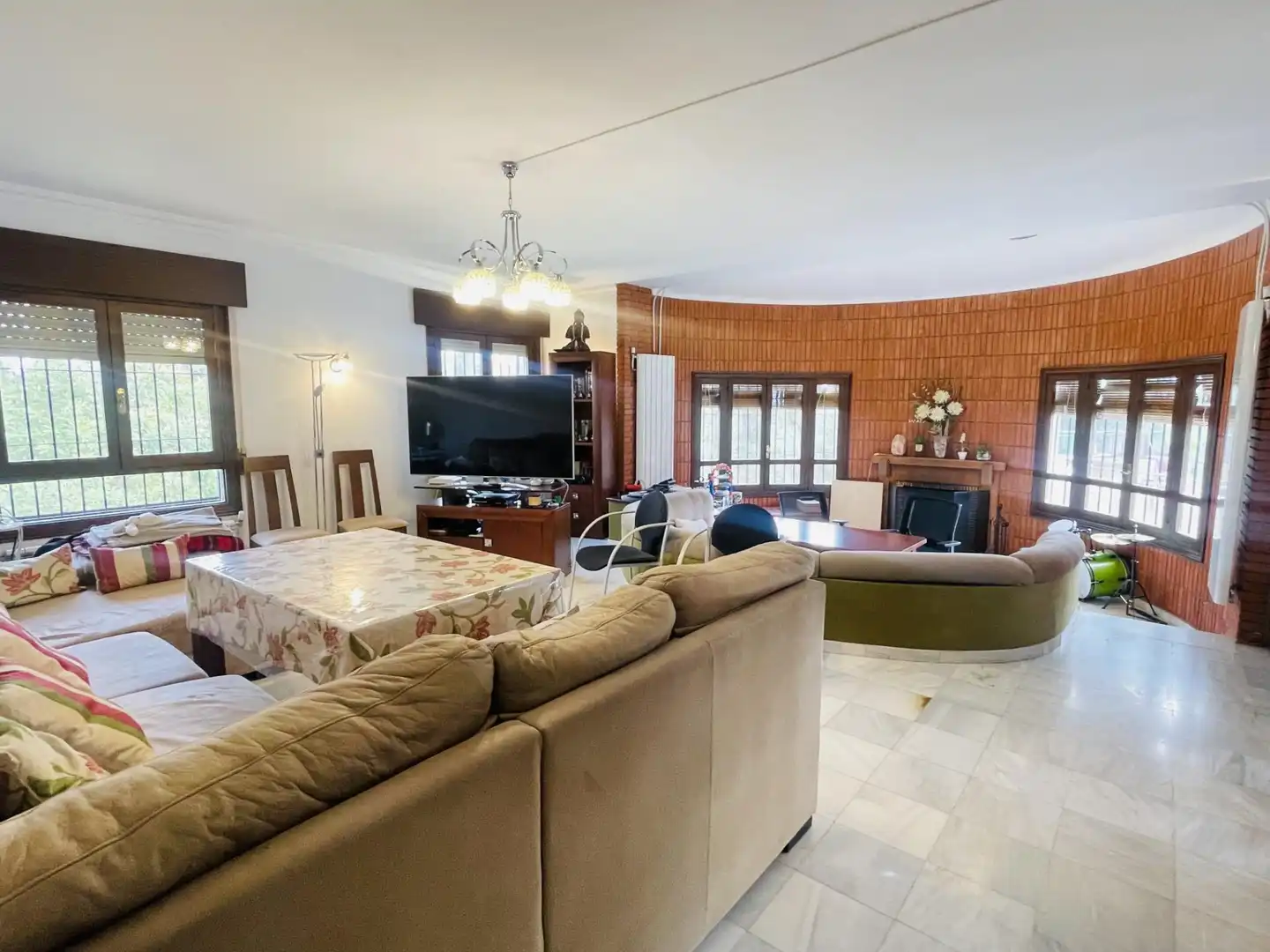 Living room of Houses for sale in Antequera  with Heating, Private garden and Swimming Pool
