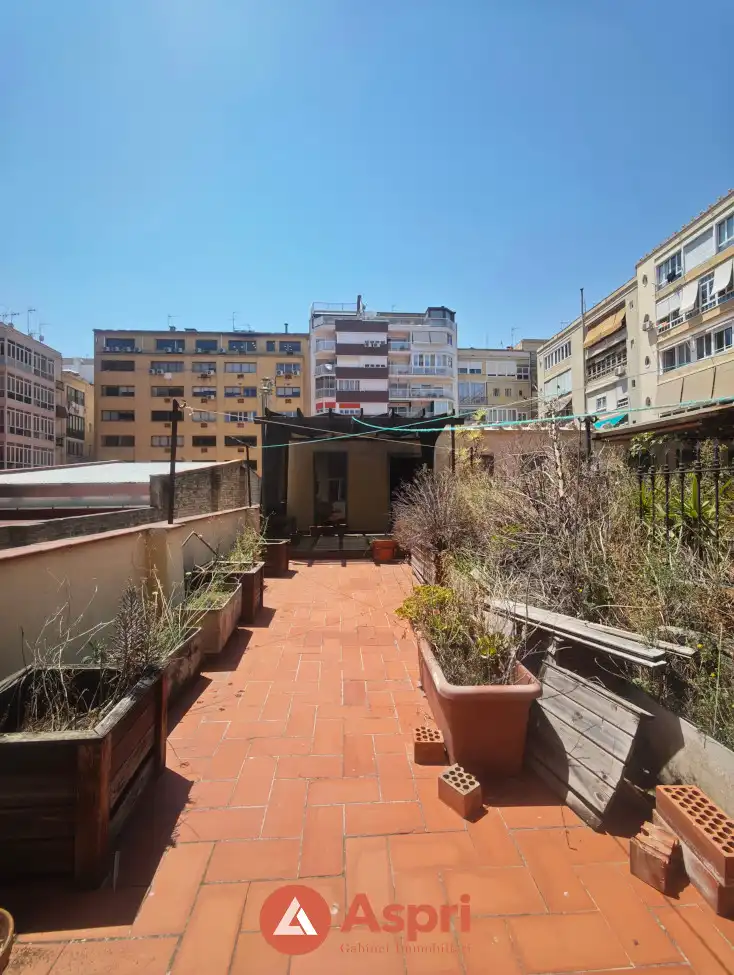 Terraza de Piso de alquiler en Barcelona con Aire acondicionado, Jardín privado y Terraza