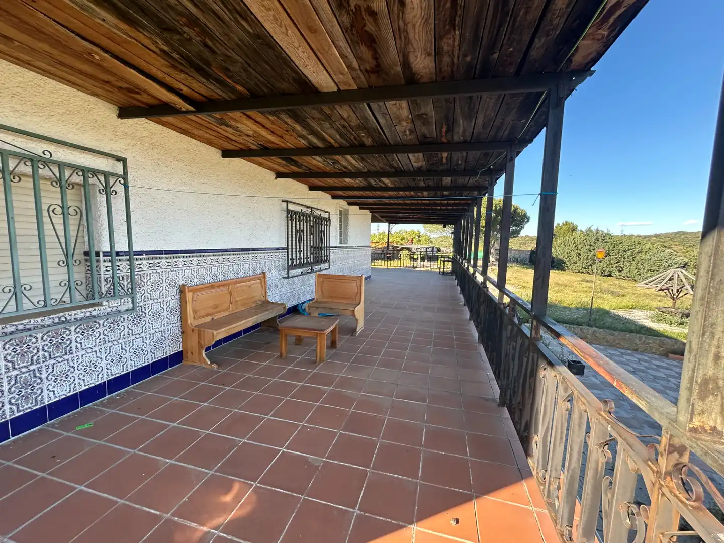 Terraza de Finca rústica en venta en Navas del Rey con Calefacción, Jardín privado y Terraza