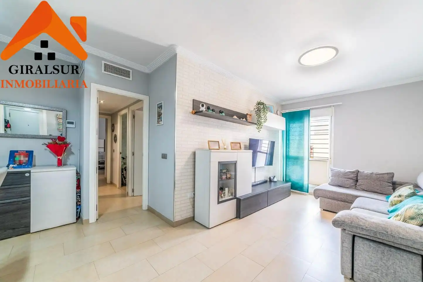 Sala de estar de Piso en venta en Alcalá de Guadaira con Aire acondicionado y Trastero