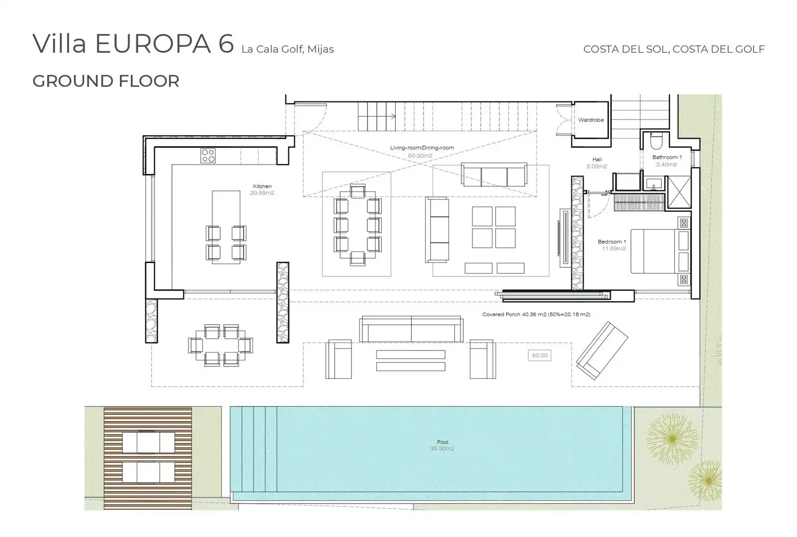 Villa avec piscine à vendre à Calle Calle Dorada 'Urbanización de la Cala Golf', imagen 4
