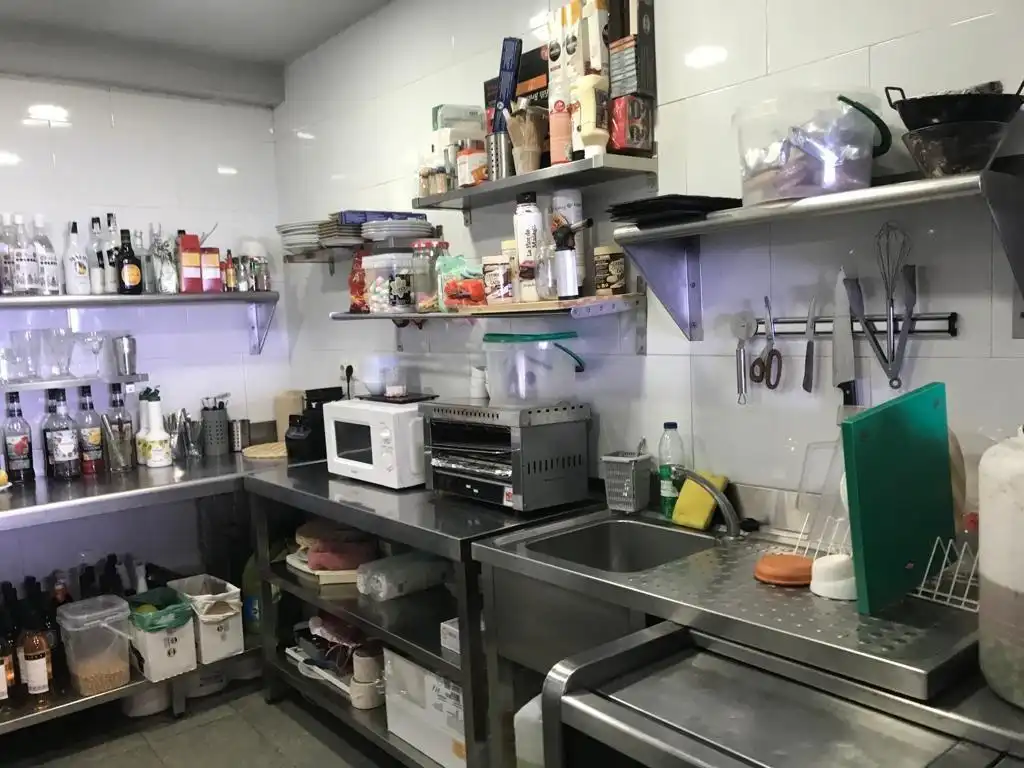 Kitchen of Commercial properties for transfer in Rincón de la Victoria  with Air Conditioner, Terrace and Furnished